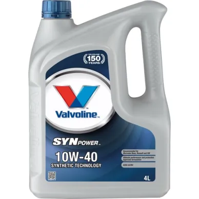 21 872260 VALVOLINE SYNPOWER 10W 40 MOOTTORIOLJY 4L kuva