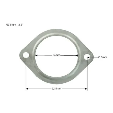 uszczelka wydechu nierdzewna 63 5mm 2 5 2 otwory 3 kuva