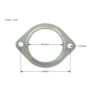 uszczelka wydechu nierdzewna 57mm 2 25 2 otwory 3 kuva